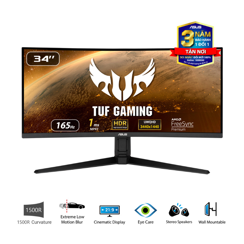TNC Store Màn Hình Gaming ASUS TUF VG34VQL3A